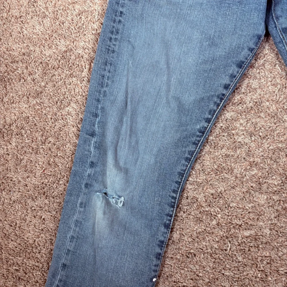 Polo‎ Ralph Lauren Varick Slim Straight Jeans Mens 32x32 Blue Distressed